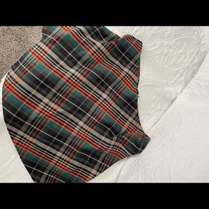 Plaid skater style skirt